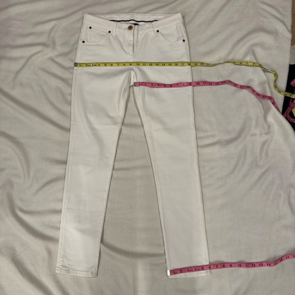 BRUNELLO CUCINELLI WHITE MID-RISE SKINNY SLIM JEANS - 8 - Picture 13 of 13